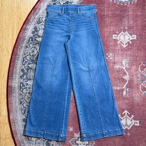 SPANX Seamed-Front Wide-Leg Jeans Size Large*